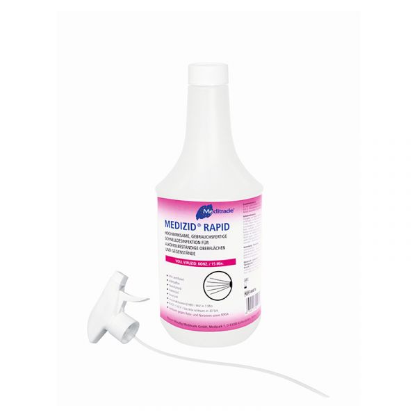 Medizid Rapid surface disinfection + spray head, 1000ml