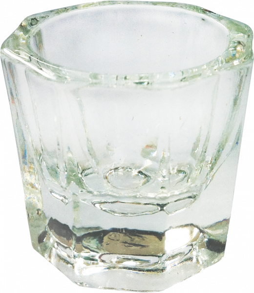 Glass bowl for glue