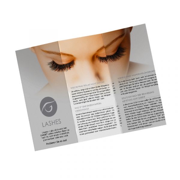 Gaube Eyelashes - customer folder 100 pcs.