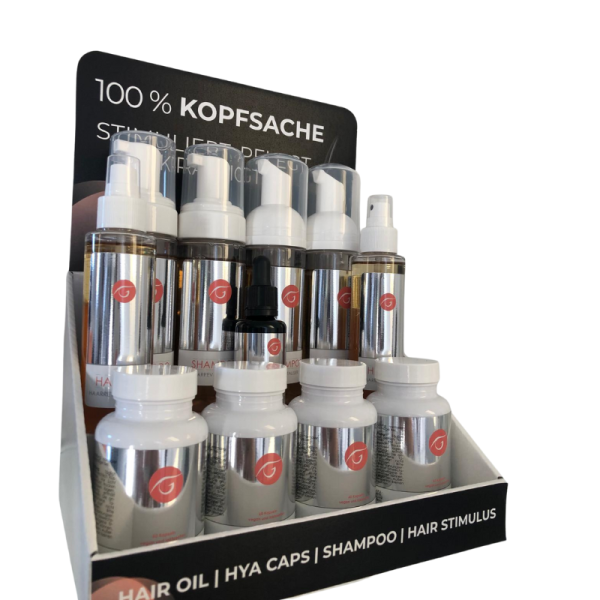 100% Kopfsache Aufsteller (befüllt)