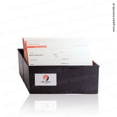 Card index box (22,7 x 10 x 17 cm) + 100 pcs. Card index sheets