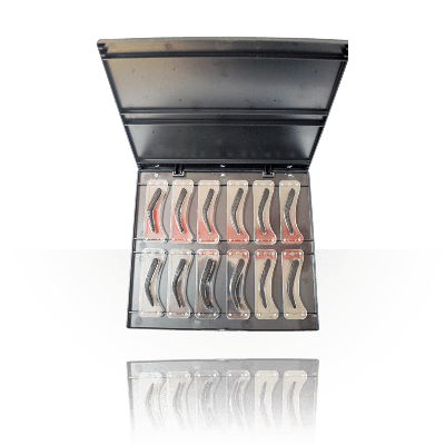 MICROBLADING Augenbrauen Stempel Set mit Härchen Aufdruck